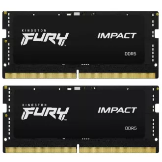 KINGSTON SODIMM DDR5 64GB (Kit von 2) 5600MT/s CL40 FURY Impact PnP KINGSTON SODIMM DDR5 64GB (Kit von 2) 5600MT/s CL40 FURY Impact PnP