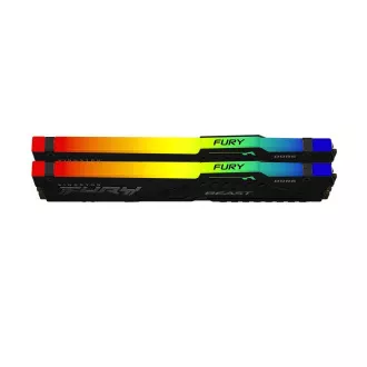 KINGSTON DDR5 32GB DIMM (2er-Kit) 6000MT/s CL30 Nicht-ECC FURY Beast RGB EXPO, Schwarz KINGSTON DDR5 32GB DIMM (2er-Kit) 6000MT/s CL30 Nicht-ECC FURY Beast RGB EXPO, Schwarz