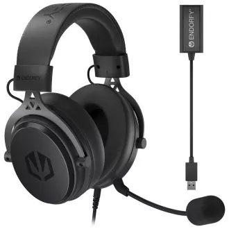 Endorfy Headset VIRO Plus USB / kabelgebunden / mit abnehmbarem Mikrofon / USB / schwarz Endorfy Headset VIRO Plus USB / kabelgebunden / mit abnehmbarem Mikrofon / USB / schwarz