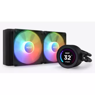 NZXT Wasserkühlung Kraken 280 ELITE RGB / 2x140mm RGB-Lüfter / LCD-Display / 6 Jahre / LGA1851 / AM5
