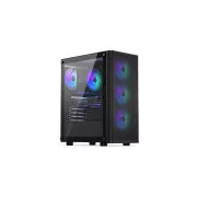 ENDORFY Gehäuse Ventum 200 ARGB, Transparentes Seitenteil, ATX, 4x120mm ARGB Lüfter, schwarz