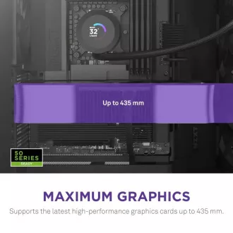 NZXT Gehäuse H9 Flow Zweikammer ATX / 4x140mm Lüfter / bis zu 10xLüfter / perforierter Deckel / Glas. Seitenteile, Front / schwarz