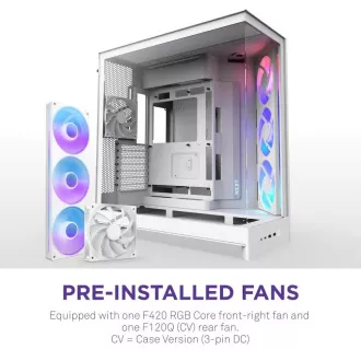NZXT H9 Flow ARGB Doppelkammer ATX / 3xRGB 140mm / 1x 120mm Lüfter / Glas / weiß NZXT H9 Flow ARGB Doppelkammer ATX / 3xRGB 140mm / 1x 120mm Lüfter / Glas / weiß
