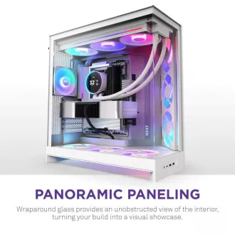 NZXT H9 Flow ARGB Doppelkammer ATX / 3xRGB 140mm / 1x 120mm Lüfter / Glas / weiß NZXT H9 Flow ARGB Doppelkammer ATX / 3xRGB 140mm / 1x 120mm Lüfter / Glas / weiß