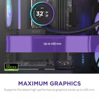 NZXT H9 Flow RGB Doppelkammer ATX / 1x140 RGB mm / 1x 120mm RGB Lüfter / Glas / schwarz