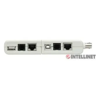 Intellinet Kabeltester, 4-in-1, RJ11, RJ45, USB und BNC