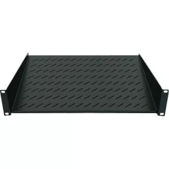 Intellinet Rack Shelf 19", Fixed Shelf, 1U, 150mm Tiefe, Frontmontage, max. Belastung 25kg, Schwarz