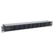 Intellinet PDU Verteilerfeld, 8x C13 Steckdose, 1U Rack, 2m abnehmbares Kabel, Anti-Drop
