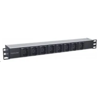 Intellinet PDU Verteilerfeld, 8x C13 Steckdose, 1U Rack, 2m abnehmbares Kabel, Anti-Drop