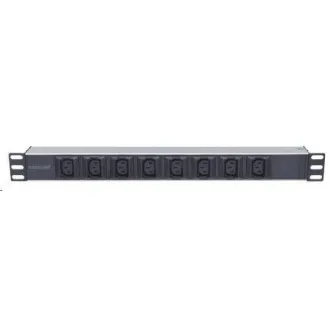 Intellinet PDU Verteilerfeld, 8x C13 Steckdose, 1U Rack, 2m abnehmbares Kabel, Anti-Drop