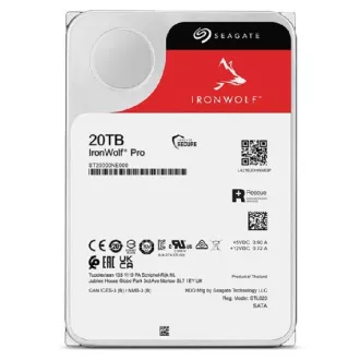 SEAGATE HDD 20TB IRONWOLF PRO (NAS), 3.5", SATAIII, 7200 RPM, 256MB Cache SEAGATE HDD 20TB IRONWOLF PRO (NAS), 3.5", SATAIII, 7200 RPM, 256MB Cache