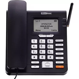 MaxCom MM28DHS, Desktop-GSM-Telefon, schwarz MaxCom MM28DHS, Desktop-GSM-Telefon, schwarz