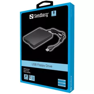 Sandberg externes USB-Diskettenlaufwerk 3,5" Sandberg externes USB-Diskettenlaufwerk 3,5"