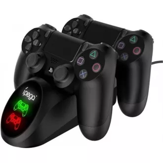 iPega PG-9180 Doppelladestation für PS4 Gamepads, schwarz