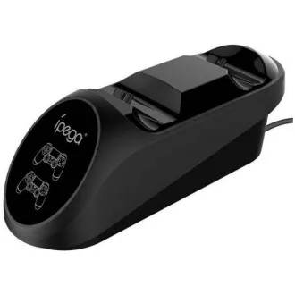 iPega PG-9180 Doppelladestation für PS4 Gamepads, schwarz