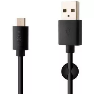FIXED Daten- und Ladekabel, USB-A -> USB-C, 20 W, Länge 2 m, schwarz