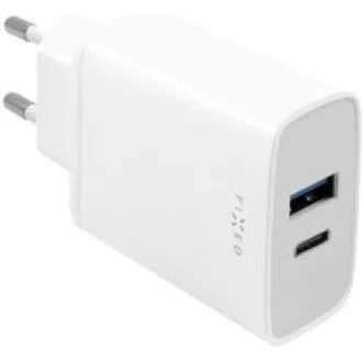 FIXED-Netzladegerät, USB-C   USB-A Anschluss, PD-Unterstützung, 30 W, weiß
