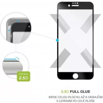 FIXED Glasschutzhülle für Apple iPhone 7/8/SE (2020), schwarz
