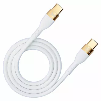3mk Datenkabel - Hyper-Silikonkabel C auf C 2m 100W, weiß 3mk Datenkabel - Hyper-Silikonkabel C auf C 2m 100W, weiß