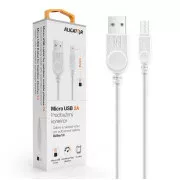 ALIGATOR Datenkabel mit verlängertem microUSB-Stecker, 2A, weiß