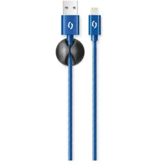 ALIGATOR Datenkabel PREMIUM 2A, Lightning, blau