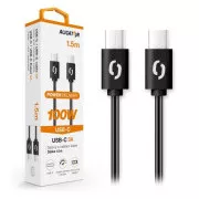 ALIGATOR Datenkabel POWER 100W, USB-C/USB-C 5A, Länge 1, 5 m, schwarz