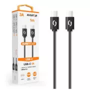 ALIGATOR Datenkabel POWER 60W, USB-C/USB-C 3A, Länge 1 m, schwarz