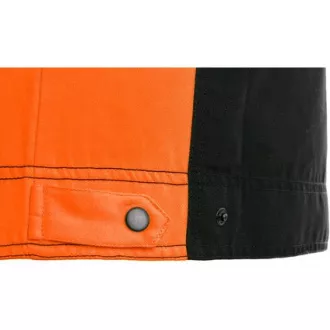 Bluse CXS SIRIUS BRIGHTON, schwarz-orange, Gr. 48 Bluse CXS SIRIUS BRIGHTON, schwarz-orange, Gr. 48