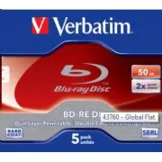 VERBATIM BD-RE DL (5er-Pack) Blu-Ray / Jewel / 2x / 50GB