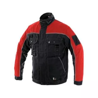 Bluse CXS ORION OTAKAR, Herren, schwarz-rot, Gr. 62