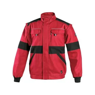 Bluse CXS LUXY EDA, Herren, rot-schwarz, Gr. 62