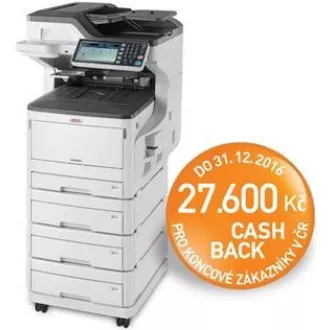 Oki MC853dnv A3 23 S./Min. ProQ2400DPI, PCL/PS, USB, LAN (Drucken/Scannen/Kopieren/Faxen), 250GB HDD