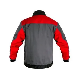 Bluse CXS PHOENIX PERSEUS, grau-rot, Gr. 60