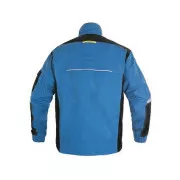 Bluse CXS STRETCH, 170-176cm, Herren, mittelblau-schwarz, Größe 44