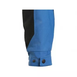 Bluse CXS STRETCH, 170-176cm, Herren, mittelblau-schwarz, Gr. 46