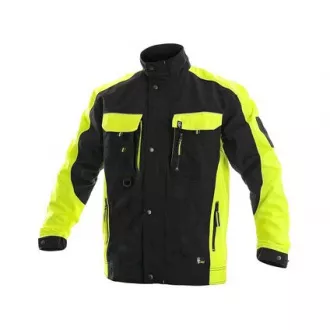 Bluse CXS SIRIUS BRIGHTON, 170-176cm, schwarz-gelb, Gr. 50