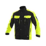 Bluse CXS SIRIUS BRIGHTON, 170-176cm, schwarz-gelb, Gr. 62