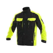 Bluse CXS SIRIUS BRIGHTON, 170-176cm, schwarz-gelb, Gr. 64