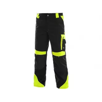 Taillenhose CXS SIRIUS BRIGHTON, schwarz-gelb, Gr. 50
