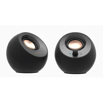 Creative PEBBLE V3, Desktop 2.0 Lautsprecher mit USB-C und Bluetooth 5.0 - schwarz