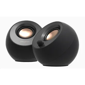 Creative PEBBLE V3, Desktop 2.0 Lautsprecher mit USB-C und Bluetooth 5.0 - schwarz