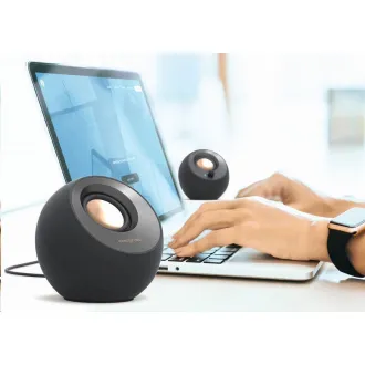Creative PEBBLE V3, Desktop 2.0 Lautsprecher mit USB-C und Bluetooth 5.0 - schwarz