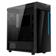 GIGABYTE Gehäuse GB-C200G, RGB Beleuchtung, ohne Netzteil, transparente Seite, Mid-Tower