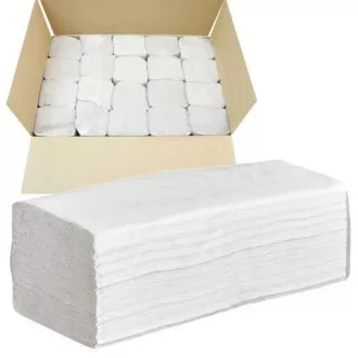 Handtücher pap. Z-Z 2vrs. weiß 100% Zellulose 23x21cm 20x150pcs=3000pcs in Box Handtücher pap. Z-Z 2vrs. weiß 100% Zellulose 23x21cm 20x150pcs=3000pcs in Box