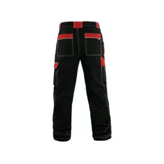 Taillenhose CXS ORION TEODOR, Herren, schwarz-rot, Gr. 62