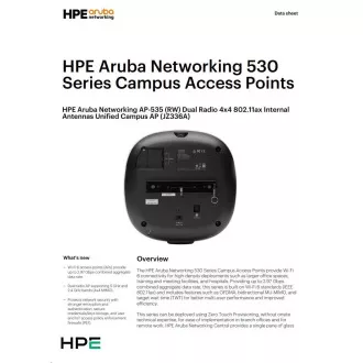 Aruba AP-535 (RW) Dual Radio 4x4:4 802.11ax Interne Antennen Unified Campus AP RENEW JZ336A Aruba AP-535 (RW) Dual Radio 4x4:4 802.11ax Interne Antennen Unified Campus AP RENEW JZ336A