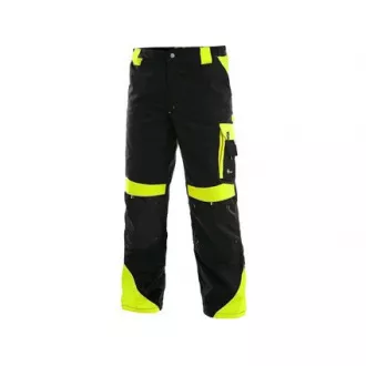 Taillenhose CXS SIRIUS BRIGHTON, Winter, Herren, schwarz-gelb, Gr. 44-46