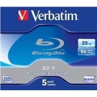 VERBATIM BD-R SL (5er-Pack) Blu-Ray / Jewel / 6x / 25GB
