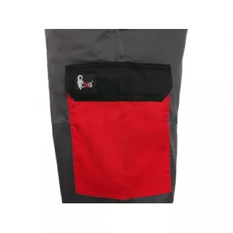 Hose CXS PHOENIX CEFEUS, grau-rot, Gr. 52