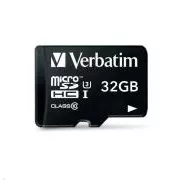 VERBATIM MicroSDHC-Karte 32GB Pro, U3 + Adapter